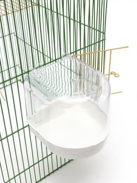 Купалка для птиц, 145×136×140 мм, пластик, белая