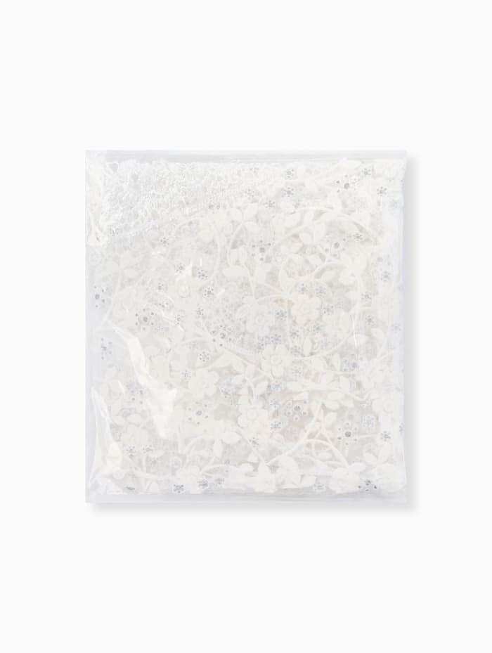 Косынка - платок кружевная на пояс бохо MINAKU, 150×30±3 см, белая