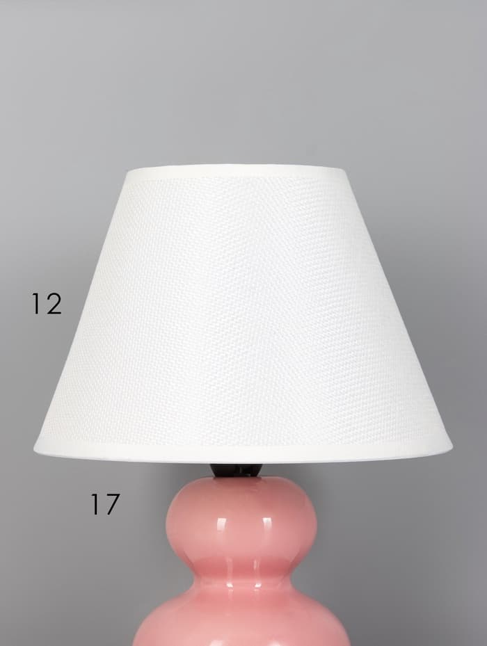 Лампа настольная RISALUX «Дуэт», E14, 40 Вт, розовая, 18.5×18.5×24 см