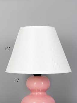 Лампа настольная RISALUX «Дуэт», E14, 40 Вт, розовая, 18.5×18.5×24 см