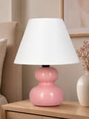 Лампа настольная RISALUX «Дуэт», E14, 40 Вт, розовая, 18.5×18.5×24 см