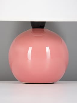 Лампа настольная RISALUX «Персик», E14, 40 Вт, розовая, 24 см