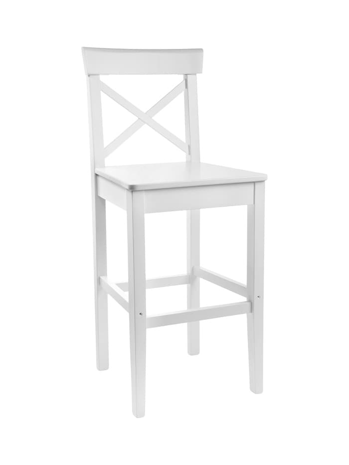 Стул барный «Харли», жесткий, цвет эмаль белая