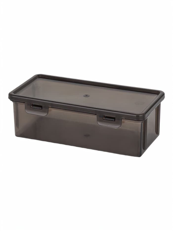 Пенал для карандашей пластиковый, тонированный, 19×9×6 см, серый