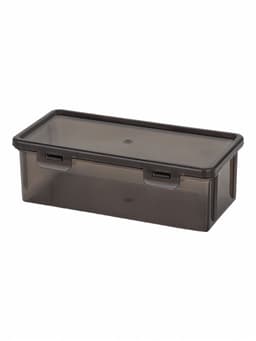 Пенал для карандашей пластиковый, тонированный, 19×9×6 см, серый