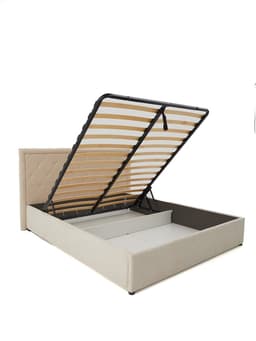 Кровать двуспальная с подъем.мех. Марион, 1600х2000 , Бежевый
