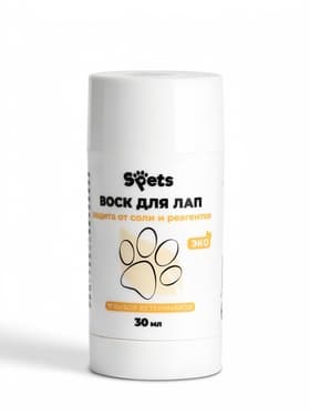Воск для лап собак Spets, от горячего асфальта, стик, 30 мл