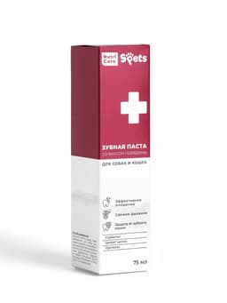 Зубная паста Spets для собак и кошек, со вкусом говядины, 75 мл