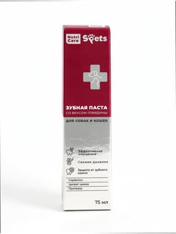 Зубная паста Spets для собак и кошек, со вкусом говядины, 75 мл