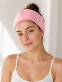 Повязка для умывания LoveLife, 9×60 см, микрофибра, розовая