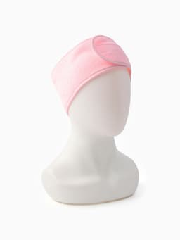 Повязка для умывания LoveLife, 9×60 см, микрофибра, розовая