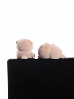 Мини - фигурка на монитор «Выдры и яичница», набор 2 шт., 4.7×4.5×4 см