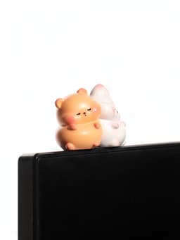 Мини - фигурка на монитор «Мишка и зайка», набор 2 шт., 5×2.5×3.8 см
