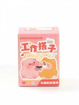 Мини - фигурка на монитор «Мишка и зайка», набор 2 шт., 5×2.5×3.8 см