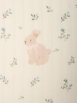 Плед детский «Этель. Кролики», 85×85 см, интерлок, 100% хлопок, синтепон, молочный