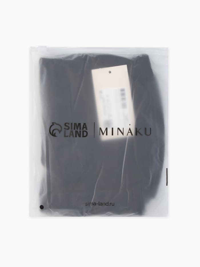 Балаклава зимняя флисовая MINAKU, чёрная, размер 50-54, плотность 250 г/м²