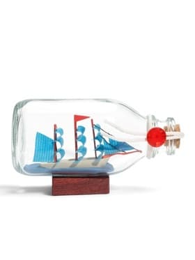 Корабль сувенирный в бутылке «Остров сокровищ» 11.5×5×6.5 см