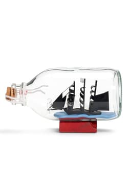 Корабль сувенирный в бутылке «Тайна острова» 14×6.3×7.5 см