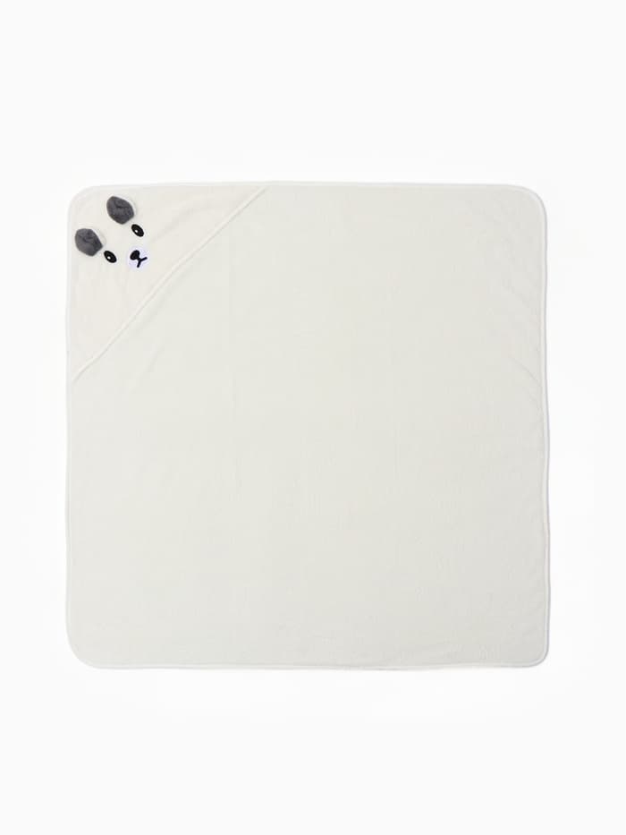 Полотенце с капюшоном LoveLife «Мишка», 80×80 см, микрофибра, молочное
