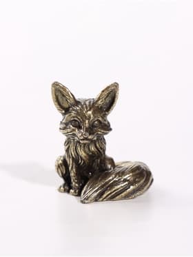 Фигурка декоративная «Лисёнок», металл, 2.6×2.9×3.3 см