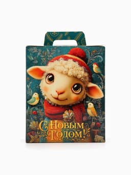 Новогодний подарок со сладостями «Овечка», 680 г