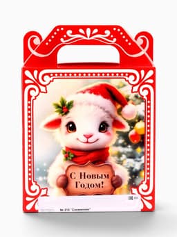 Новогодний подарок со сладостями «Снежинки», 200 г