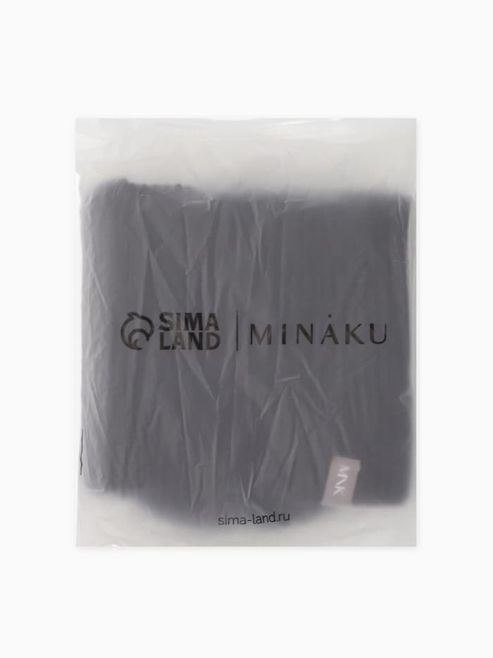Балаклава вязаная женская MINAKU, размер 52-56, чёрная
