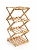 Полка для обуви «Сали», 4 яруса, бамбук, 24.5×25×56 см