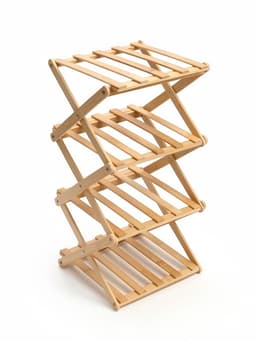 Полка для обуви «Сали», 4 яруса, бамбук, 24.5×25×56 см