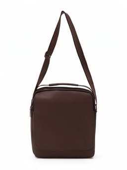 Сумка на молнии, 25×6.5×27 см, коричневая