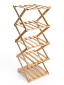 Полка для обуви «Сали», 5 ярусов, бамбук, 24.5×25×75 см