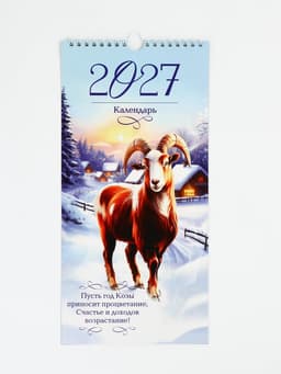 Календарь 2027 на ригеле «Символ года», 16.5×34 см