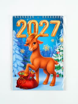 Календарь 2027 на пружине без ригеля