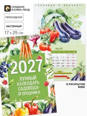 Календарь 2027 на пружине без ригеля «Огородный»
