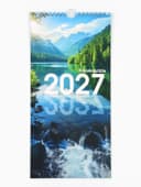 Календарь 2027 на ригеле «Природа» 16.5×34 см