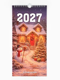 Календарь 2027 на ригеле «Атмосферный» 16.5×34 см