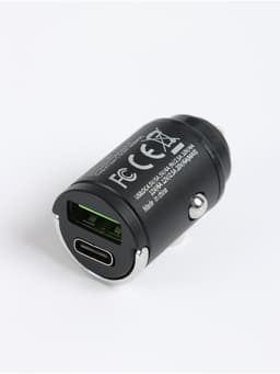 Зарядное устройство в прикуриватель автомобиля, USB, Type-C, с быстрой зарядкой