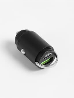 Зарядное устройство в прикуриватель автомобиля, USB, Type-C, с быстрой зарядкой
