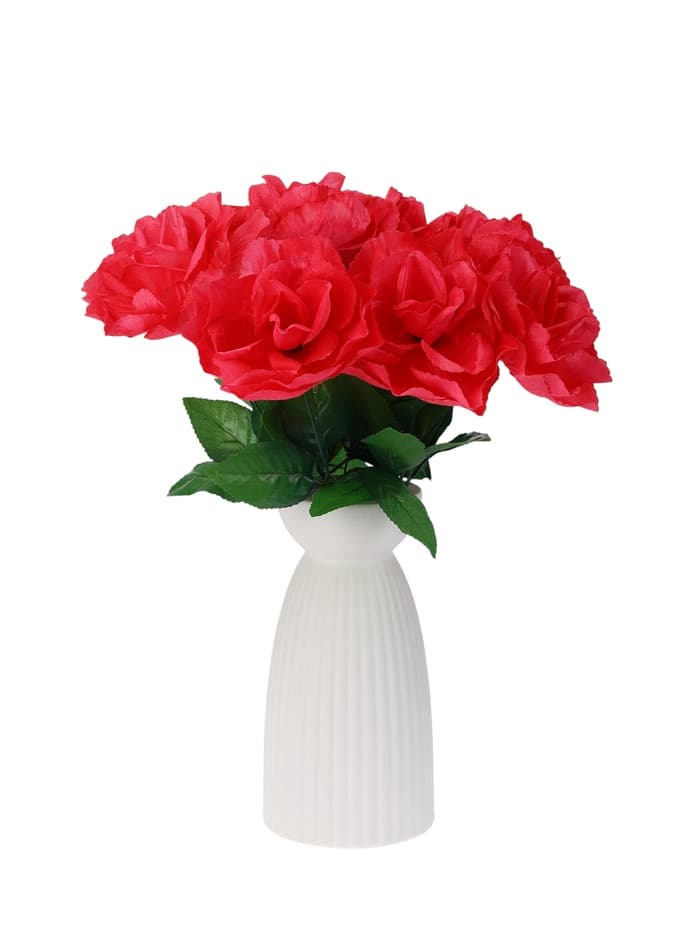 Цветы искусственные «Роза малиновая», h=40 см