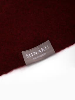 Косынка вязаная женская MINAKU, размер 55×150 см, вишнёвая
