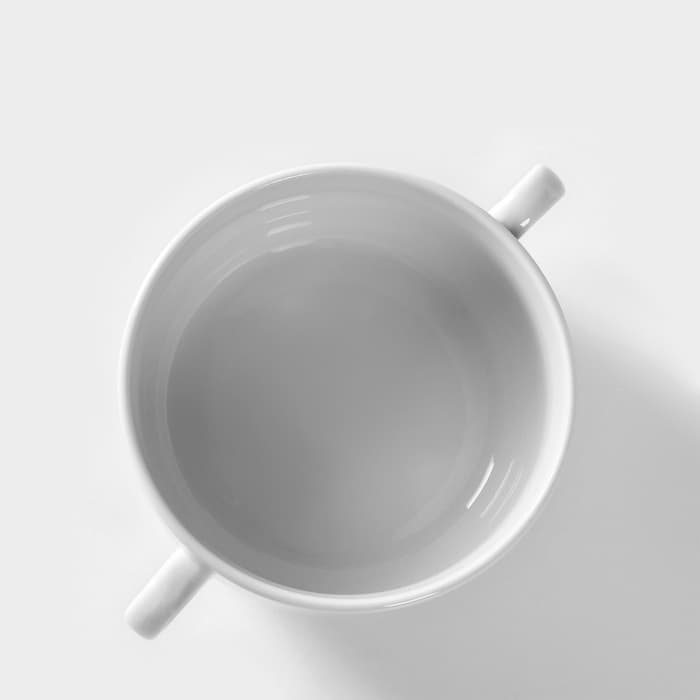 Чашка для бульона Добрушский завод «Уют», 470 мл, d=11.7 см, фарфор, белая