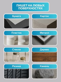 Маркер-краска MunHwa, лаковый, нитро-основа, синий, узел 4 мм