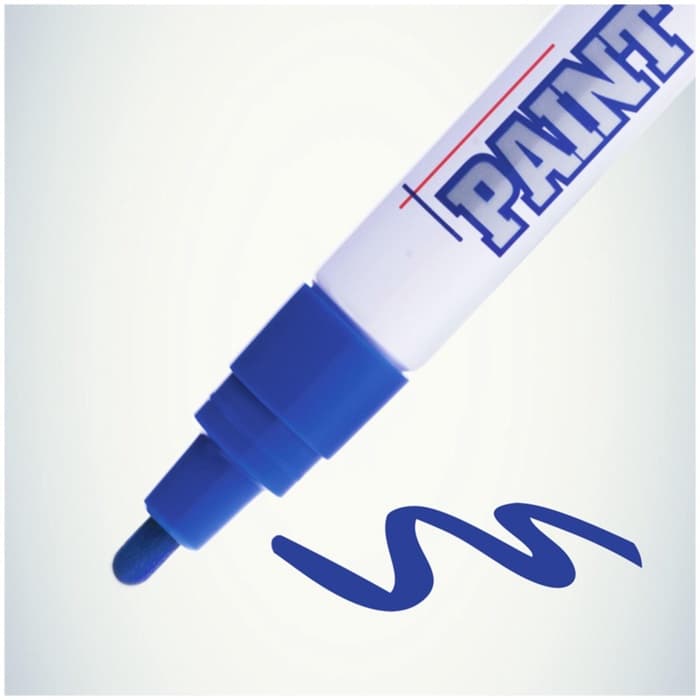 Маркер-краска MunHwa, лаковый, нитро-основа, синий, узел 4 мм