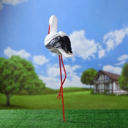 Садовая фигура из полистоуна «Аист», 75×51×17 см