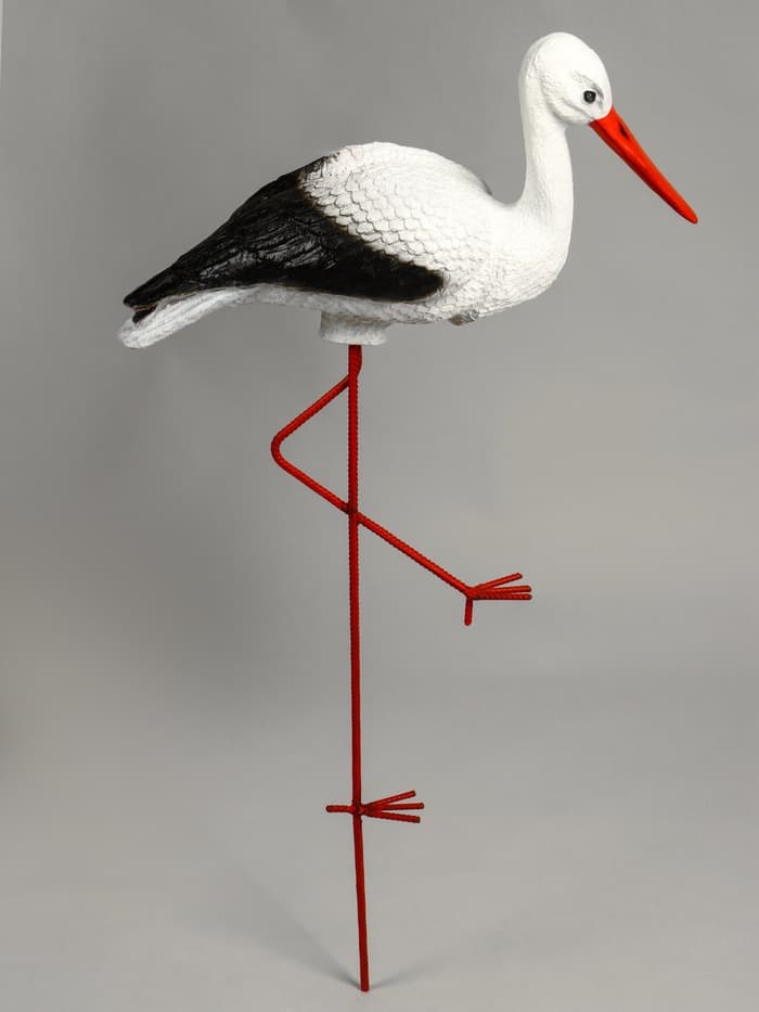 Садовая фигура из полистоуна «Аист», 75×51×17 см