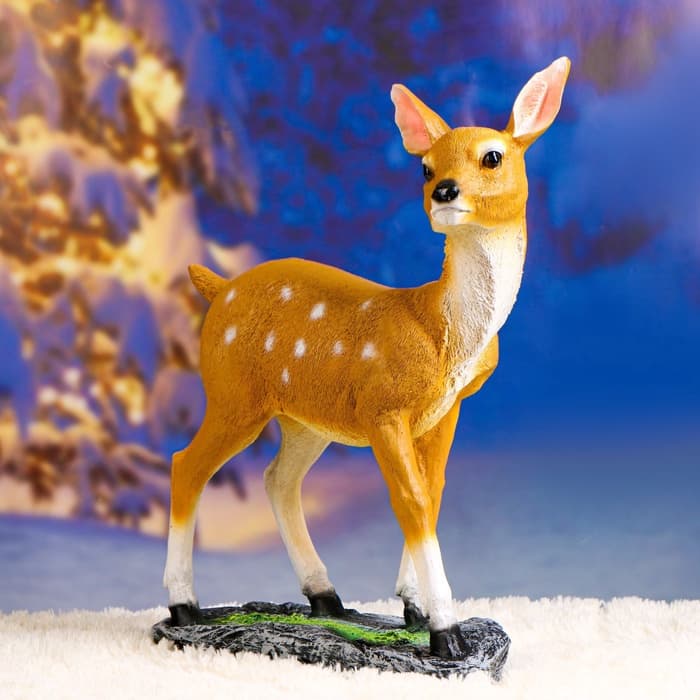 Садовая фигура из полистоуна «Оленёнок», 39×18×53 см