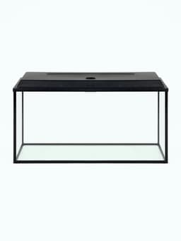 Аквариум «Прямоугольный» с крышкой, 150 л, 93×35×45/51 см, чёрный