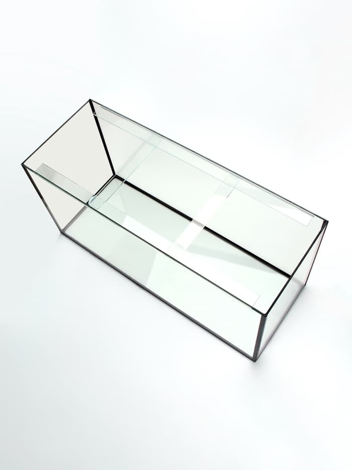 Аквариум «Прямоугольный» с крышкой, 150 л, 93×35×45/51 см, чёрный