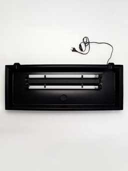 Аквариум «Прямоугольный» с крышкой, 150 л, 93×35×45/51 см, чёрный