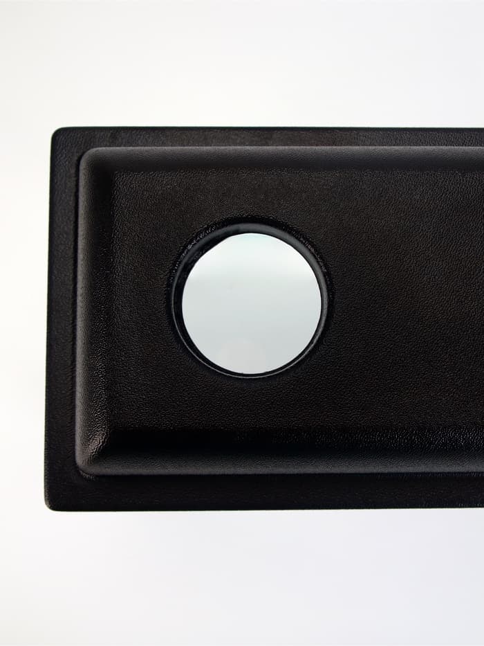 Аквариум «Прямоугольный» с крышкой, 10 л, 32×15×21/26 см, чёрный